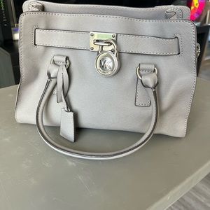 Gray Leather Michael Kors